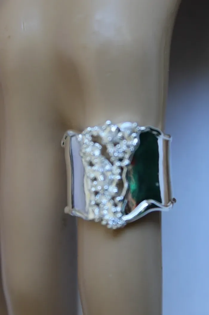 bague argent 925 + Pierre de lune synthétique taille 8 = France 57 = 18.1 mm - photo numéro 4