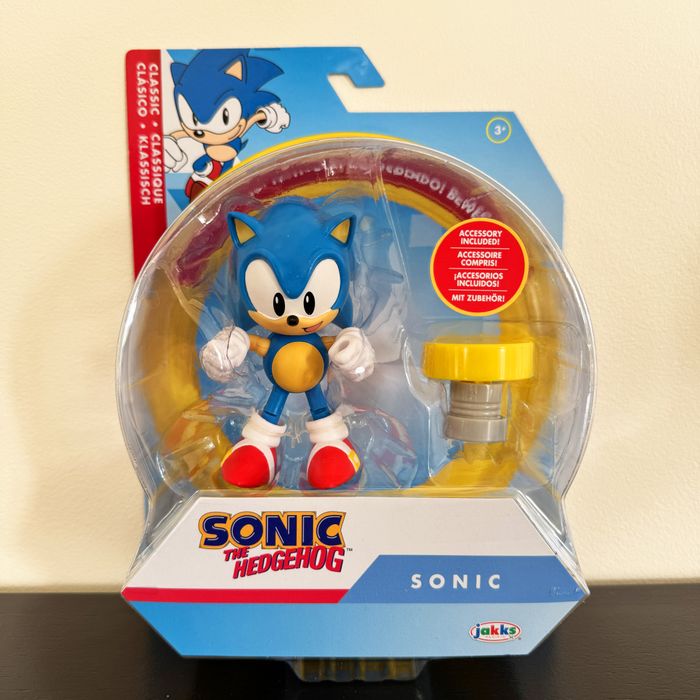 Sonic avec ressort jaune Figurine Articulée Sonic The Hedgehog 10cm Jakks Pacific Yellow Spring