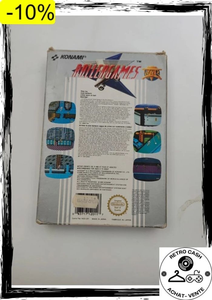 Rollergames / Roller Games / Nintendo nes / PAL B / fah-1 complet - photo numéro 7