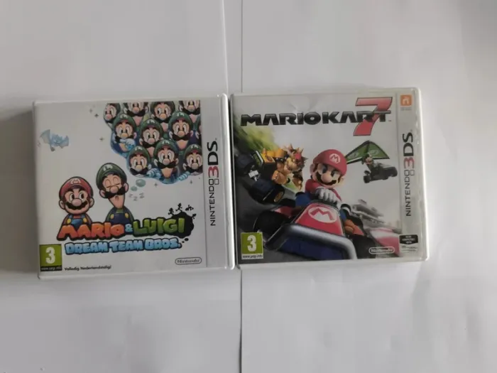 Lot Nintendo 3DS – Mario Kart 7 + Mario & Luigi: Dream Team Bros (PAL)
