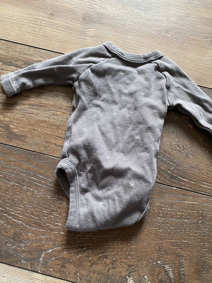 Body gris Mamounette 1 mois gémo - photo numéro 3