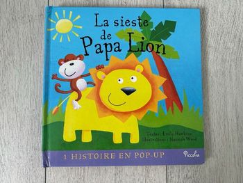 Livre pop-up la sieste de papa lion