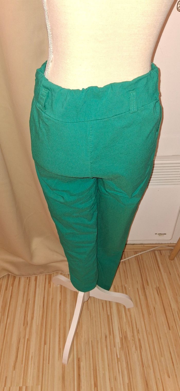 Pantalon stretch vert - photo numéro 3