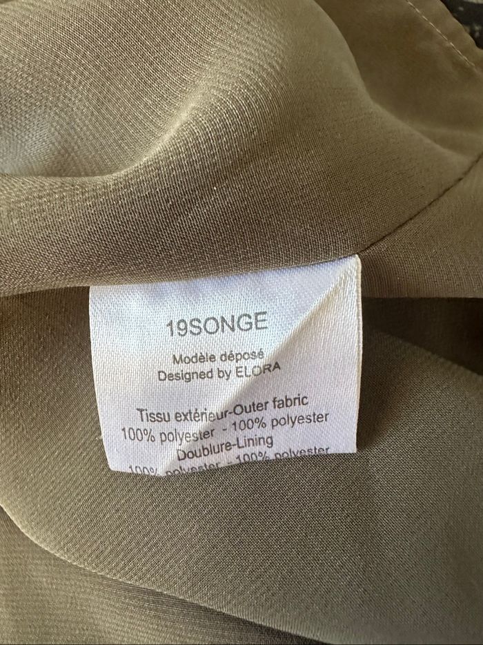 Robe bariolée kaki et noir Elora T40 L - photo numéro 10