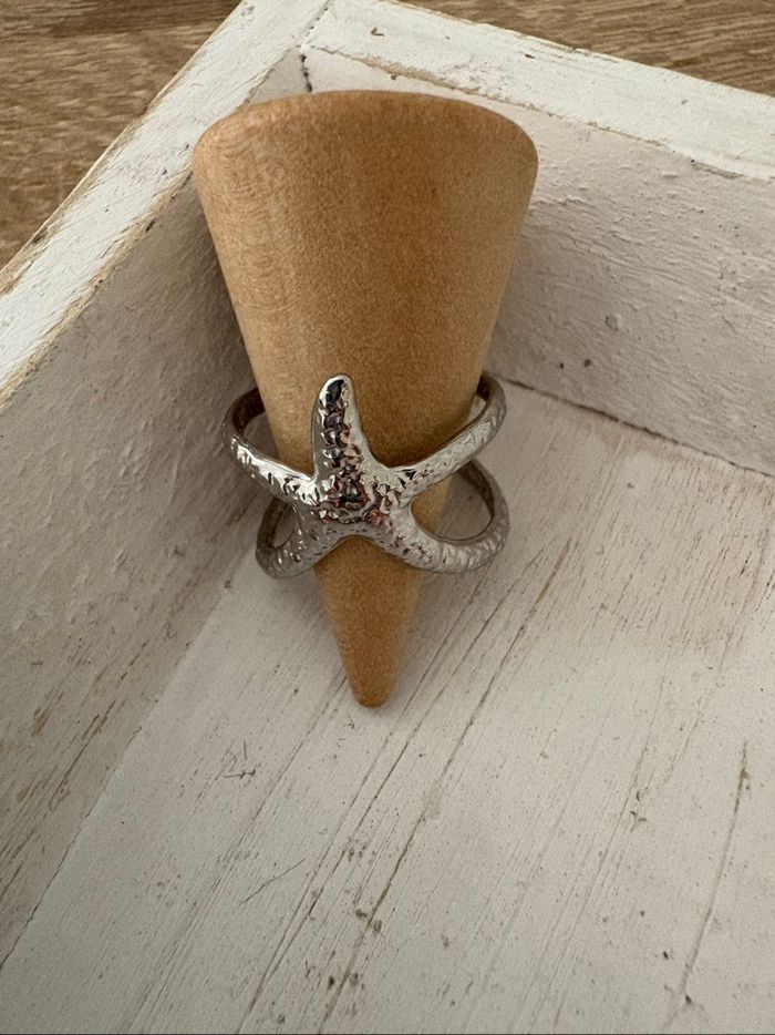 Bague argentée acier inoxydable - photo numéro 2