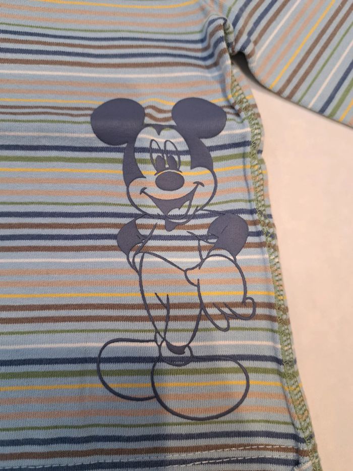Mickey - Tee-Shirt rayé (74) : Neuf - photo numéro 3
