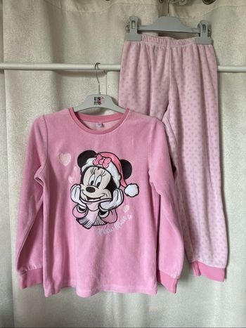 Pyjama velours rose Minnie 8 ans Disney C&A