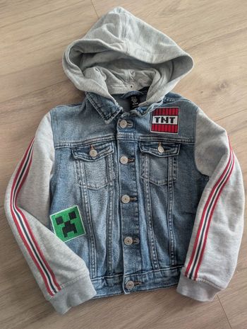 Veste en jean Minecraft 5/6 ans
