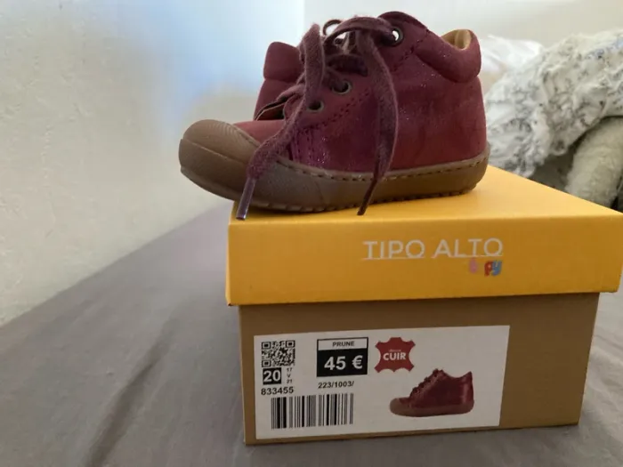 Chaussures en cuir taille 20 - photo numéro 6