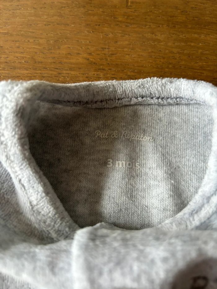 Pyjama une pièce mixte avec moufles - photo numéro 3