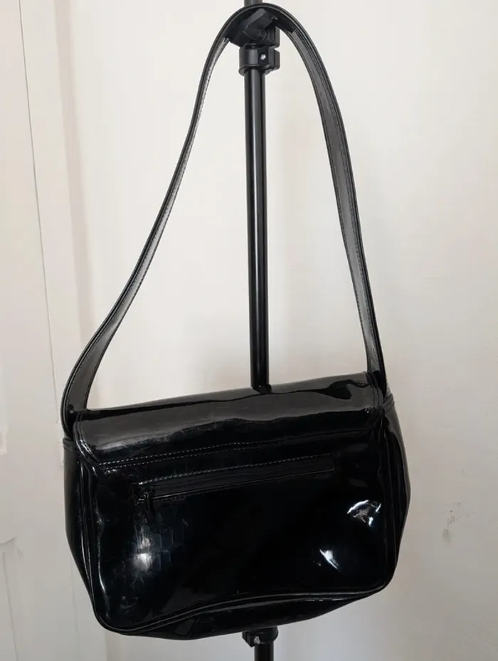 Sac à main porté épaule vinyle - photo numéro 5