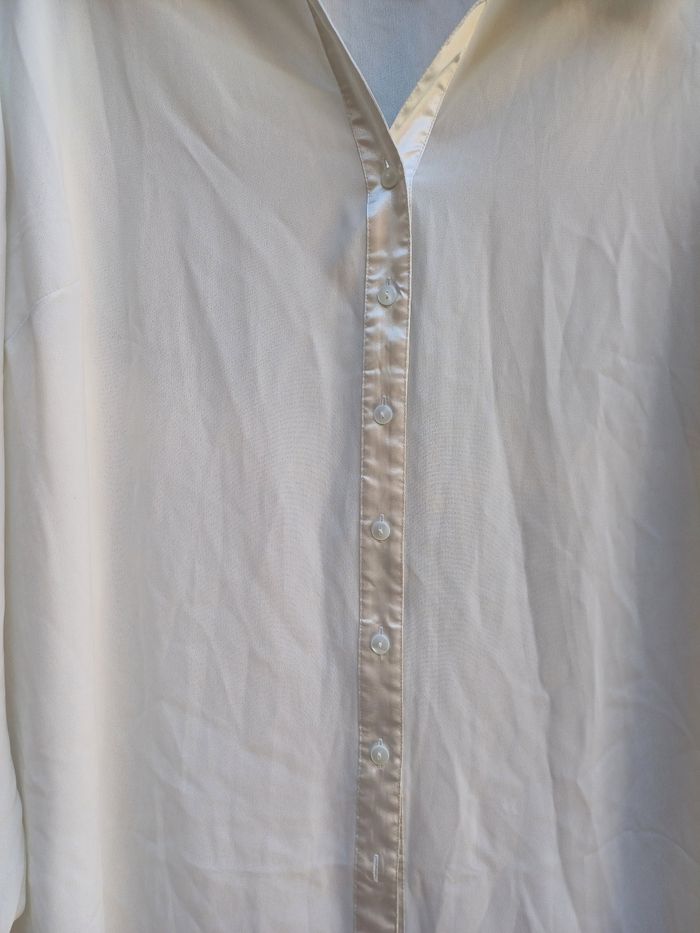 Magnifique chemise crème satinée Nathalie Andersen - photo numéro 8