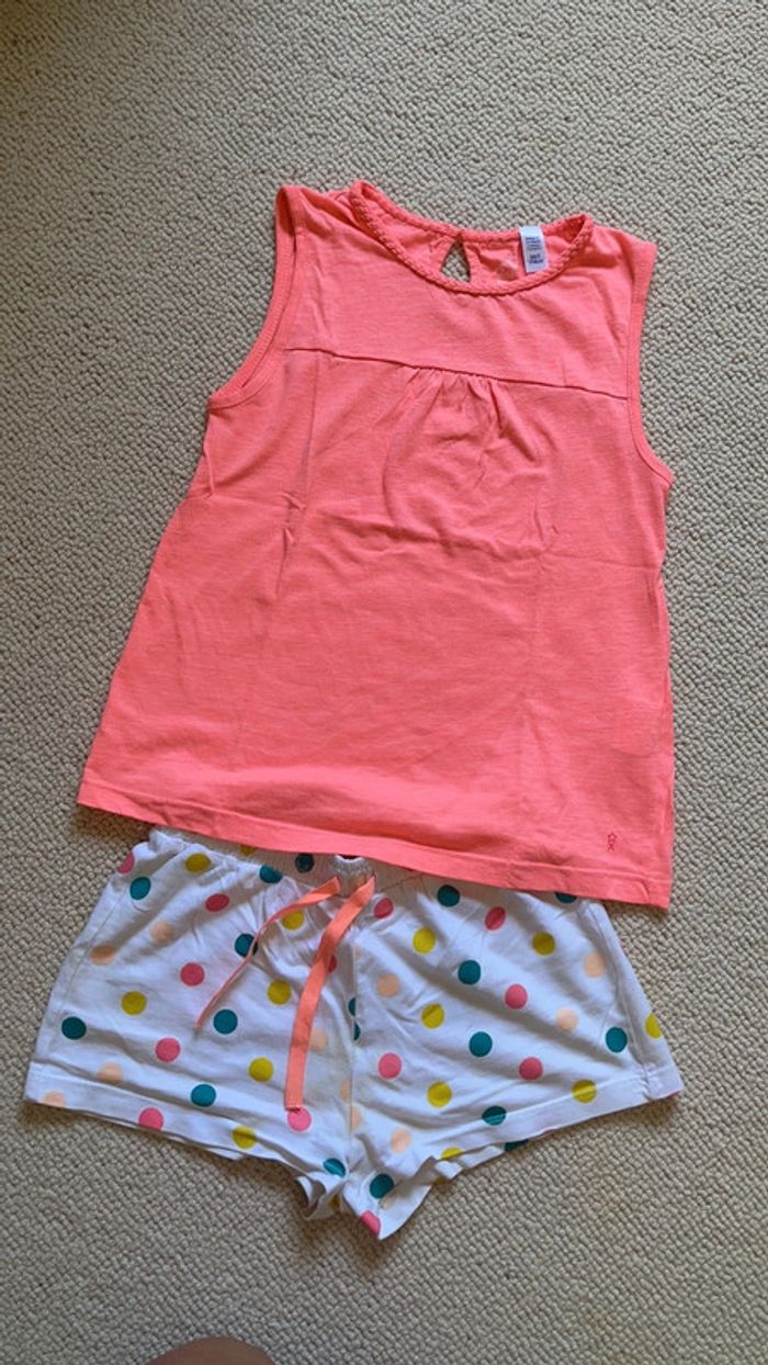 Pyjama short fille okaidi 6 ans