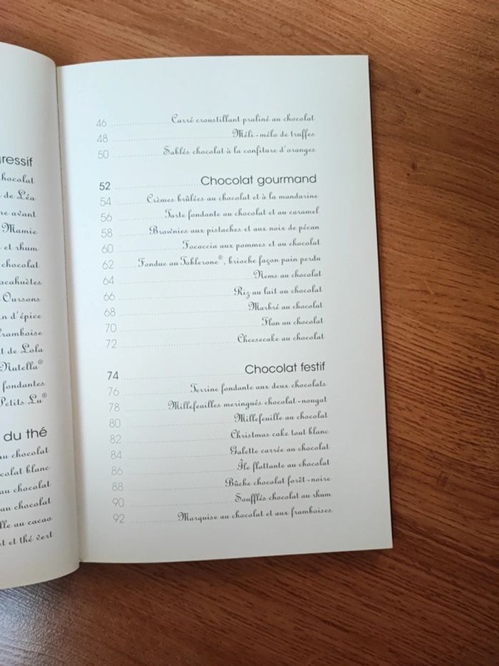 Livre recettes chocolat - photo numéro 3