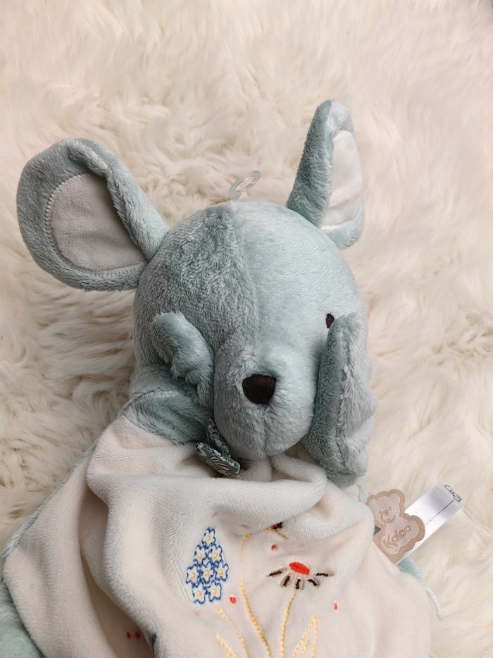 Doudou peluche marionnette souris verte Kaloo K210003 - photo numéro 8