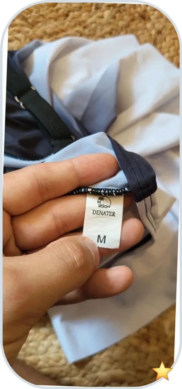 Maillot de bain 1 pièce Denater – Taille M – Très bon état - Noir et Blanc - photo numéro 5