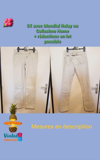 pantalon / jean crème