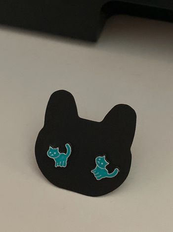 Boucles d’oreille fantaisie cœur chat papillon