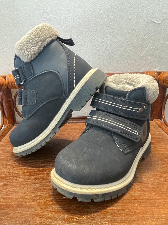 Chaussures chaudes Charlie and Friends bleu et gris pointure 24