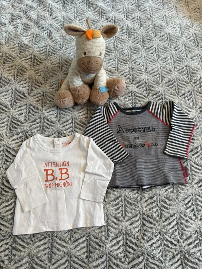 Lot de 2 t-shirts Tape à l’Oeil manches longues - photo numéro 2
