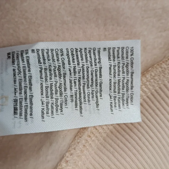 Pull à manches longues abricot avec un signe hot dog 100% coton taille M EDC A368 - photo numéro 7