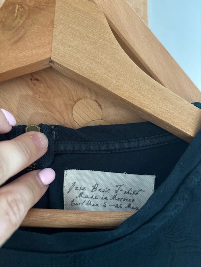 T shirt vert foncé Zara - photo numéro 2