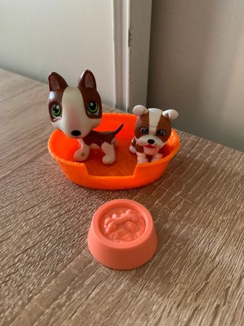 Figurine Pet shop Bull terrier + accessoires