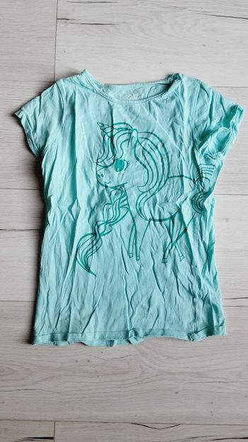 Vêtement fille tee-shirt manches courtes motif licorne In extenso 10 ans
