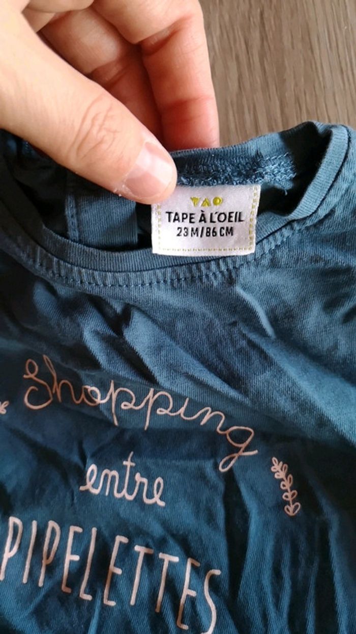 T shirt 23mois tape à l'œil shopping entre pipelettes - photo numéro 3