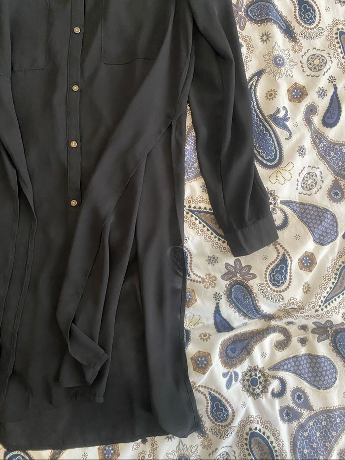 Blouse longue h&m noir - photo numéro 3