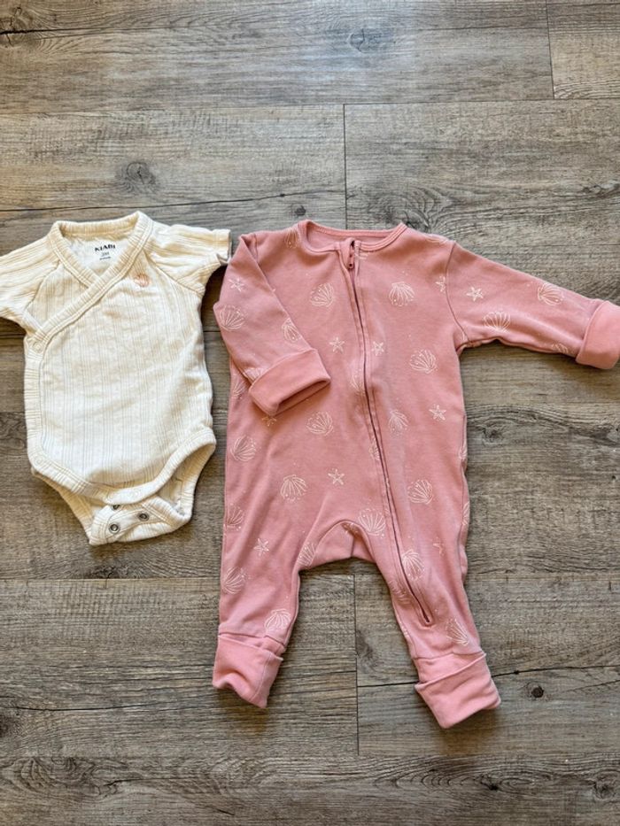 Pyjama sans pied coquillage