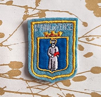 Écusson / blason à coudre ville de St Paul de Vence