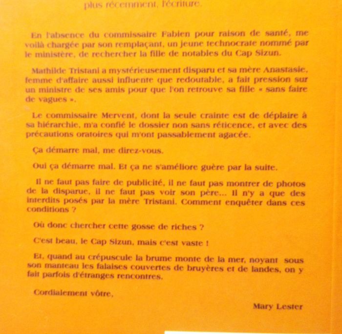 UNE ENQUETE DE MARY LESTER N°27 CA IRA MIEUX DEMAIN de Jean FAILLER - photo numéro 2