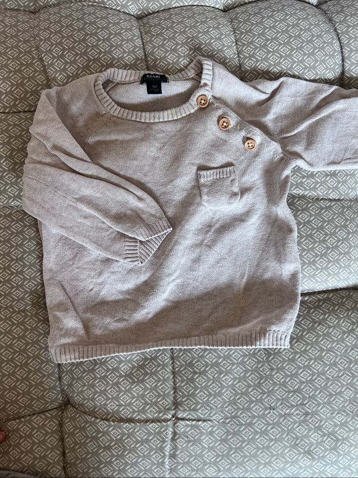Pull beige Kiabi - photo numéro 2
