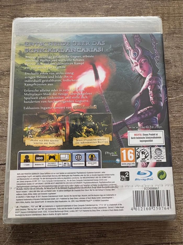 Sacred 2 ps3 neuf sous blister - photo numéro 3