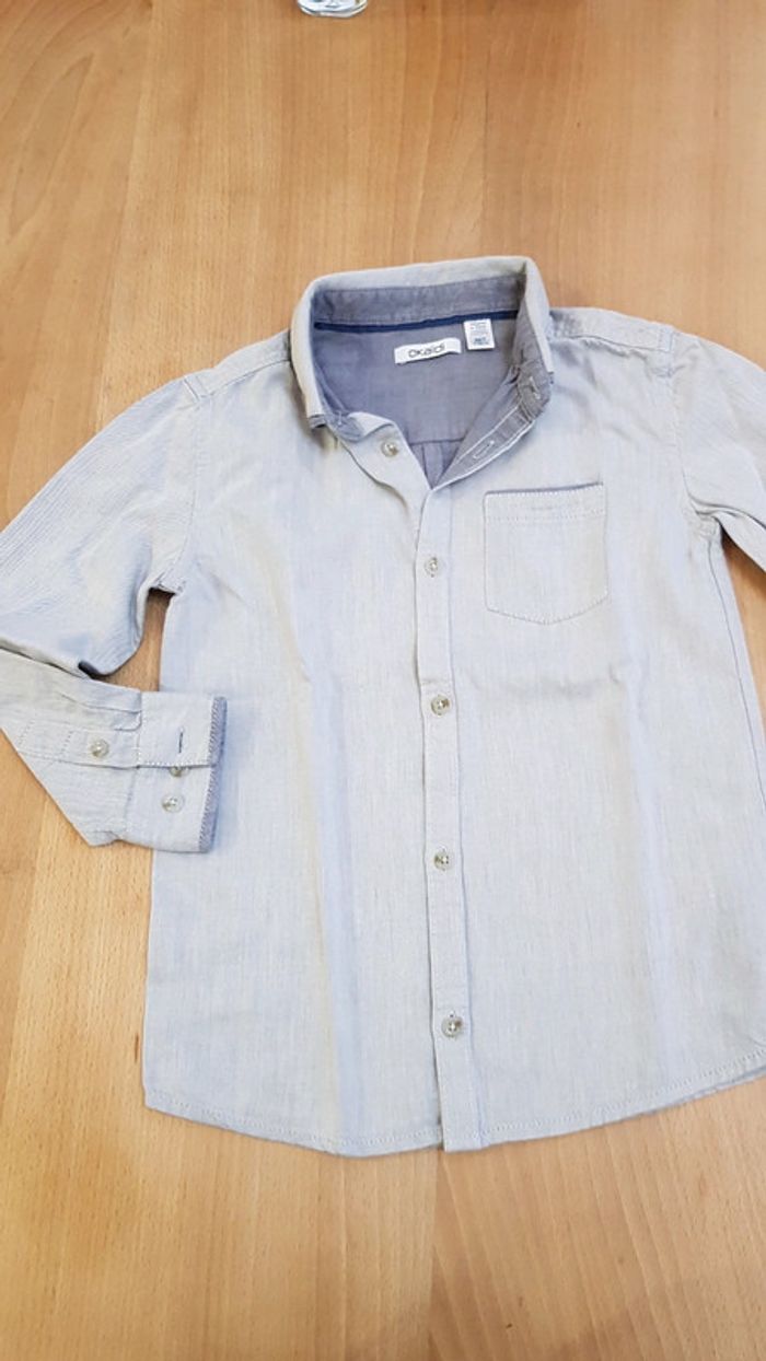 Chemise gris clair 6 ans - photo numéro 2