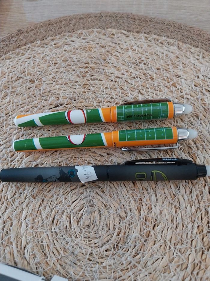 Lots de 3 stylos ink effaçable