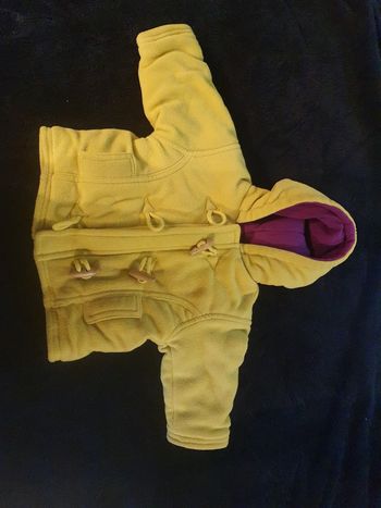 Manteau chaud jaune vert