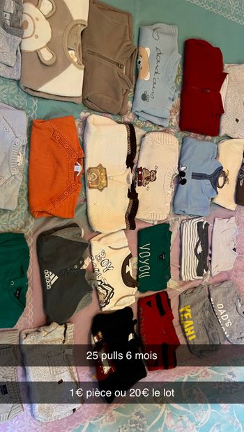 Vêtements garçons 6 mois