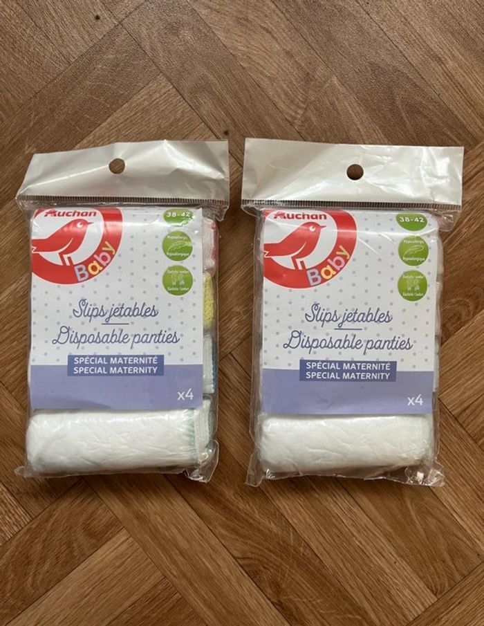 Lot de 2 paquet de 8 slip jetables maternité (NEUF)