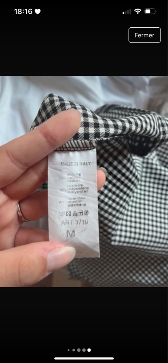 Robe à carreaux avec ceinture intégré taille M de chez Miss One neuve - photo numéro 8