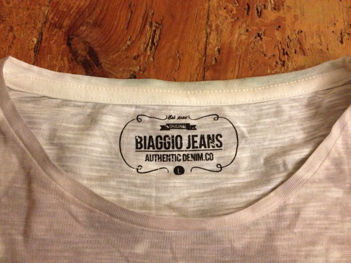 T shirt léger col rond ✧ manches courtes ✧ look masculin ✧ taille 40 ✧Biaggio Jeans - photo numéro 9