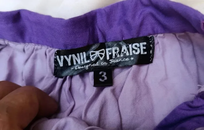 Jupe violette 3 Ans Vynil Fraise - photo numéro 5