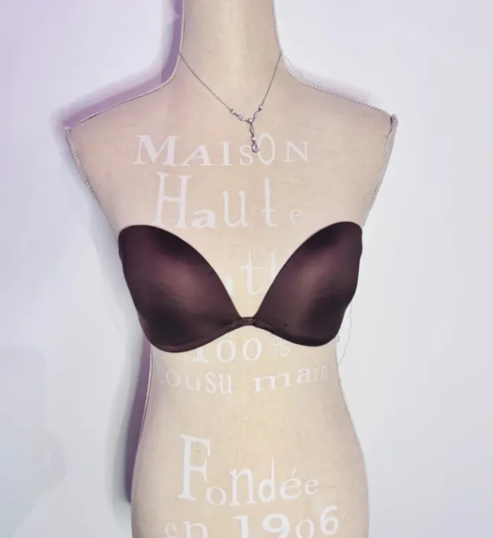 🎀 Soutien gorge bandeau push up à coque bretelles amovibles taille 85 D #bodyone - photo numéro 5