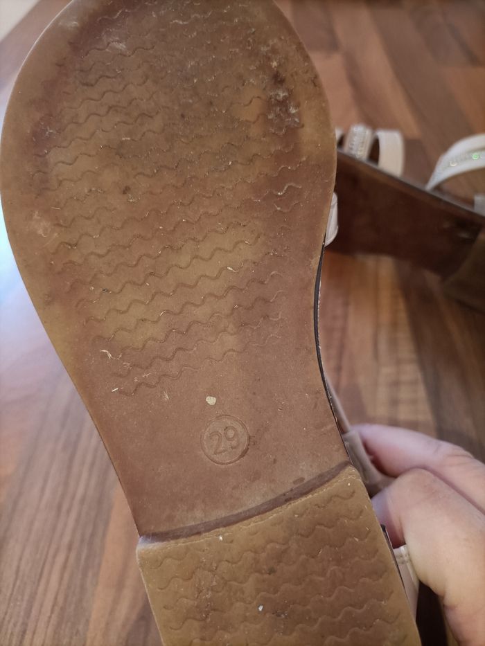 Sandales crème et argenté 29 - photo numéro 8