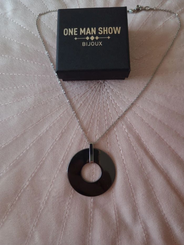 Collier acier et céramique - photo numéro 2