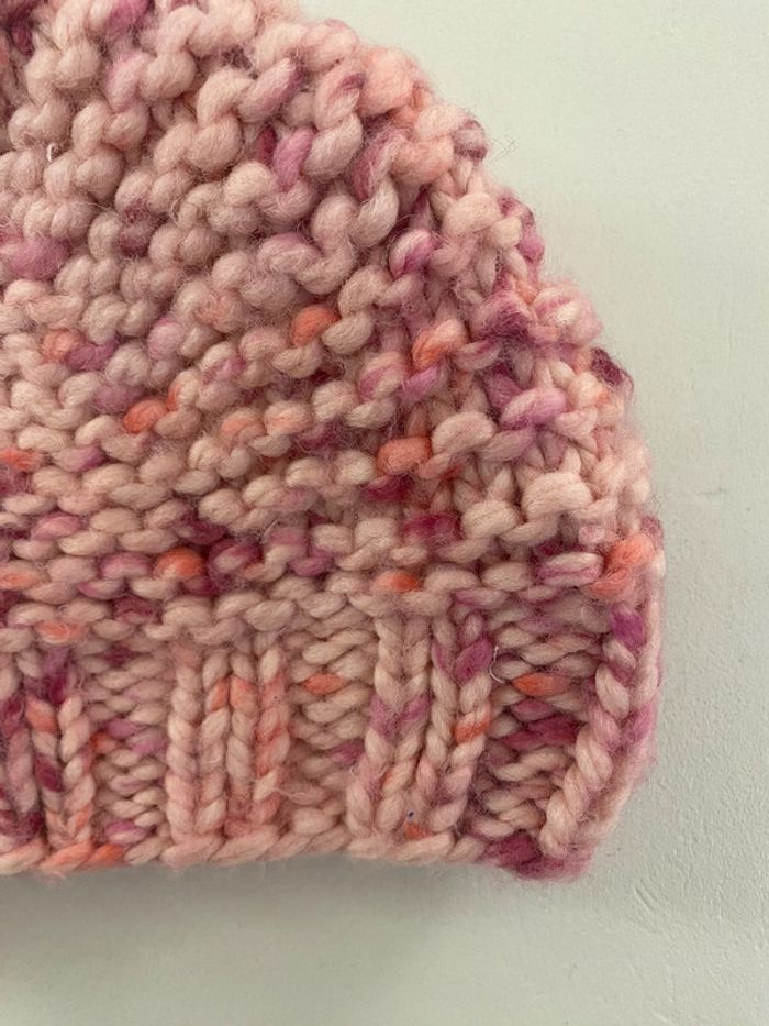 Bonnet tricoté main Taille 5-8 ans - photo numéro 3