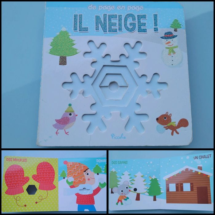 Très joli livre animé De page en page : Il Neige ! 🌨