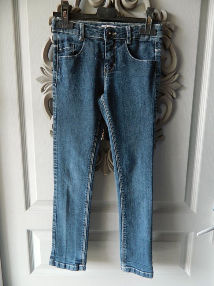 Jeans fille T 10 ans "Lila Rose" coupe slim