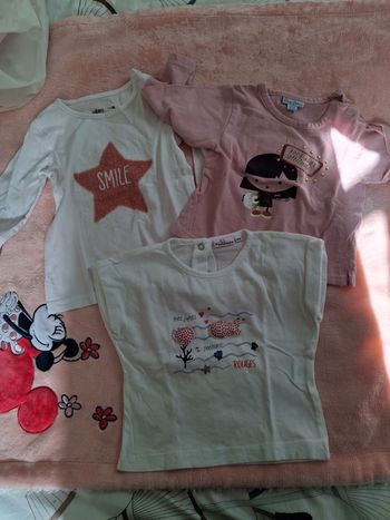 Lot de 3 t-shirts bebe fille